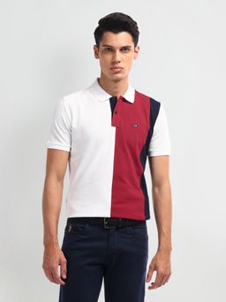 Arrow Sports - Colour Block Cotton Polo T-Shirt