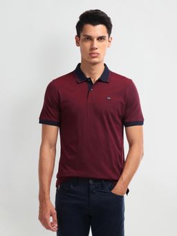 Arrow Sports - Solid Cotton Polo T-Shirt