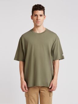 Pepe Jeans - Green Back Graphic Short Sleeve Oversized T-Shirt