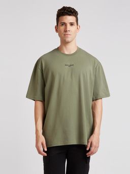 Pepe Jeans - Green Back Print Short Sleeve Oversized T-Shirt