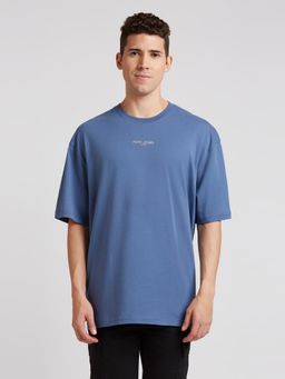 Pepe Jeans - Blue Back Print Short Sleeve Oversized T-Shirt