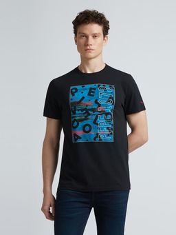Pepe Jeans - Black Graphic Print Short Sleeve T-Shirt