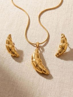 AQUASTREET - Gold 18K Gold Plated Statement Jewellery Set