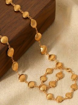 AQUASTREET - Shell 18K Gold Plated Waterproof Anti-Tarnish Necklace and Bracelet