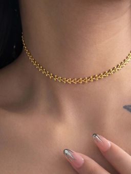 AQUASTREET - Cherry Chain Necklace 18K Gold Plated Waterproof Anti-Tarnish