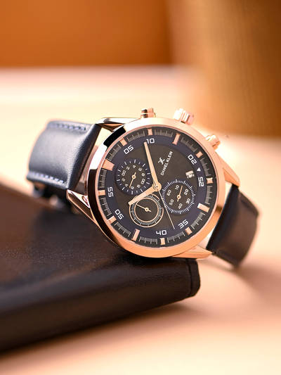 Navy Blue Quartz Analog Watch (Dk.1.14291-2) (M)