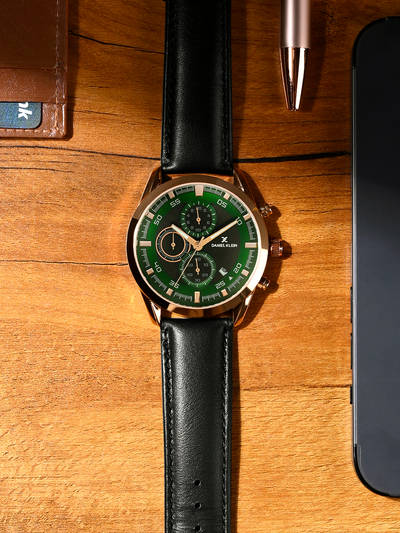 Green Quartz Analog Watch (Dk.1.14291-4) (M)
