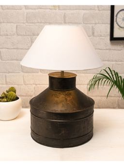 Homesake - Rustic Milk Gagar Table Lamp White Cone