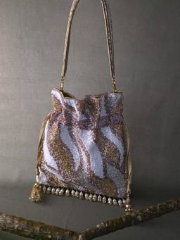 Adwita - Multi-Colour Multi Shade Tarang Potli Bag with Detachable Straps