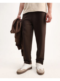 Rare Rabbit - Men Costo-B Dark Brown Polyester Blend Regular Fit Trackpant
