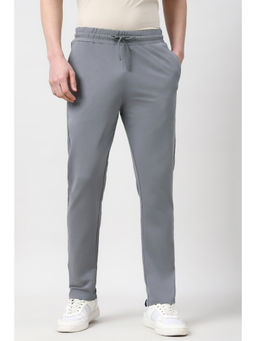 Peter England - Men Grey Solid Casual Trackpant