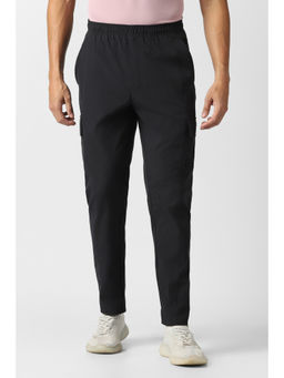 Van Heusen - Men Black Solid Casual Trackpant
