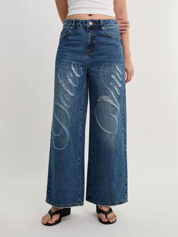 Pomelo - Wide Leg Jeans - Blue