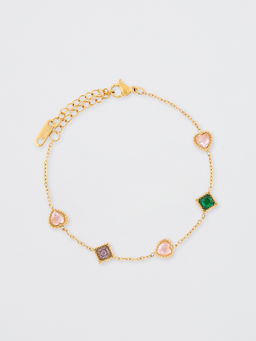 Pomelo - Gemstone Charm Bracelet - Multi-Color