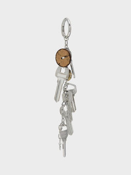 Pomelo - Key Charm Keyring - Metallic Silver