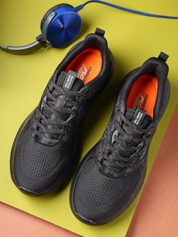 Red Tape - Men Textured Black Walking Shoes