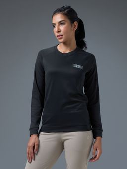 Technosport - Black Printed Slim Fit Sweatshirt