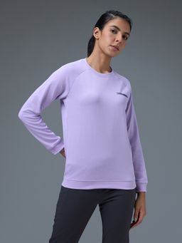 Technosport - Purple Printed Slim Fit Sweatshirt