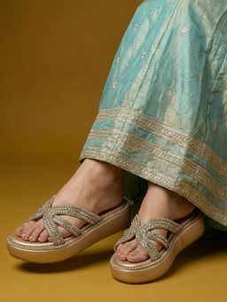 JODYHUB - Heels Gold Sandals