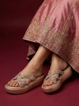 JODYHUB - Heels Rose Gold Sandals