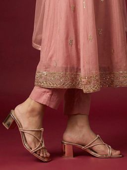 JODYHUB - Heels Rose Gold Sandals