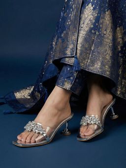 JODYHUB - Heels Silver Sandals