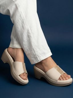 JODYHUB - Heels Cream Sandals