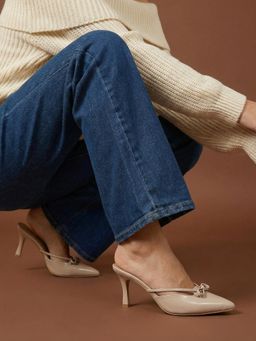 JODYHUB - Heels Cream Mules