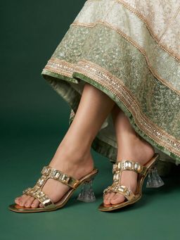 JODYHUB - Heels Gold Sandals