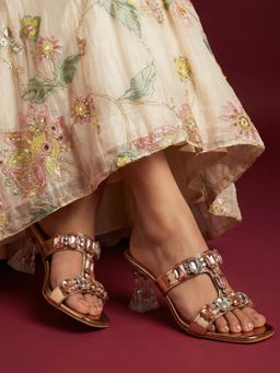 JODYHUB - Heels Rose Gold Sandals