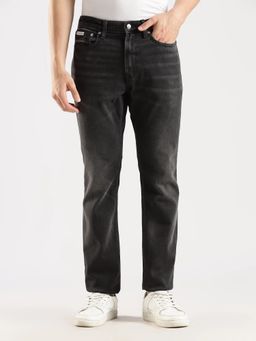 Calvin Klein - Light-Wash Slim Fit Mid Rise Charcoal Jeans