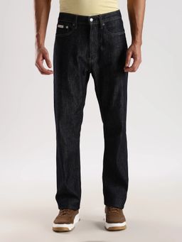 Calvin Klein - Cotton Straight Fit Mid Rise Blue Jeans