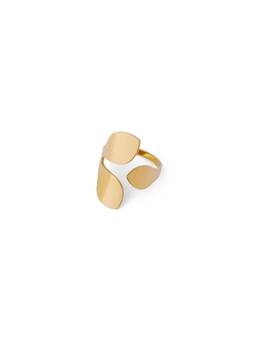 Veli Jewels - Leafy Statement Ring 18K Gold Plated