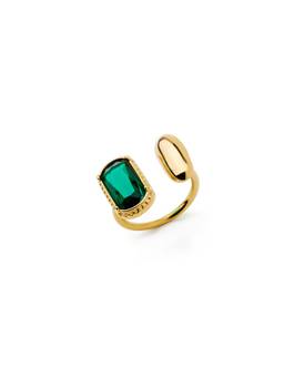 Veli Jewels - Emerald Moss Green Stone Ring Skin-Safe