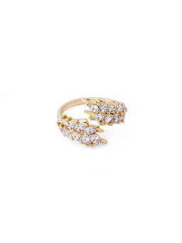 Veli Jewels - Shine Bright Rhinestone Ring 18K Gold Plated