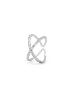 Veli Jewels - Minimalist Cross Silver Ring Water-Proof