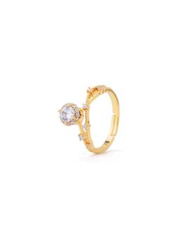 Veli Jewels - Shimmer Stone Ring 18K Gold Plated