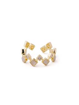 Veli Jewels - Zig Zag Marble Ring Skin-Safe