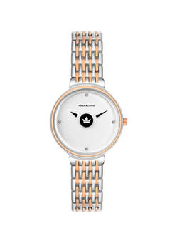 Franklord - Elegance Timepiece Invisible Series Analog Silver Watch for Women (M)