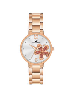 Franklord - Daisy Blossom Series Analog Wrist White Watch for Women (M)