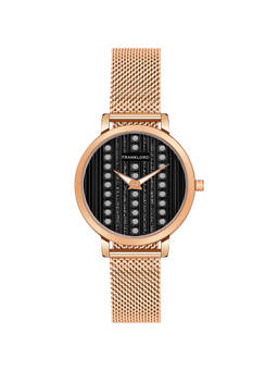 Franklord - Franktime Ladies Special Edition Jewellery Series Analog Black Watch for Women (M)