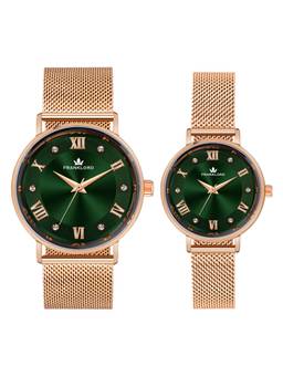 Franklord - Romeo and Juliet Couple Watch Series Analog Green Watch (M)