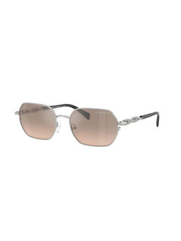 Michael Kors - Unisex Gradient Silver Lens Irregular Sunglasses - 0MK116518933D57 (57)