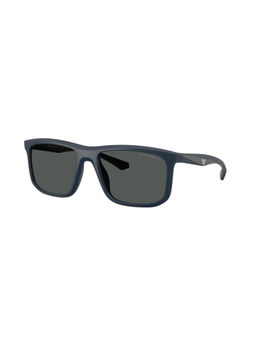 EMPORIO ARMANI - Men UV Protected Grey Lens Square Sunglasses - 0EA4234U61858757 (57)