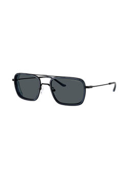 EMPORIO ARMANI - Men UV Protected Grey Lens Square Sunglasses - 0EA216230018054 (54)