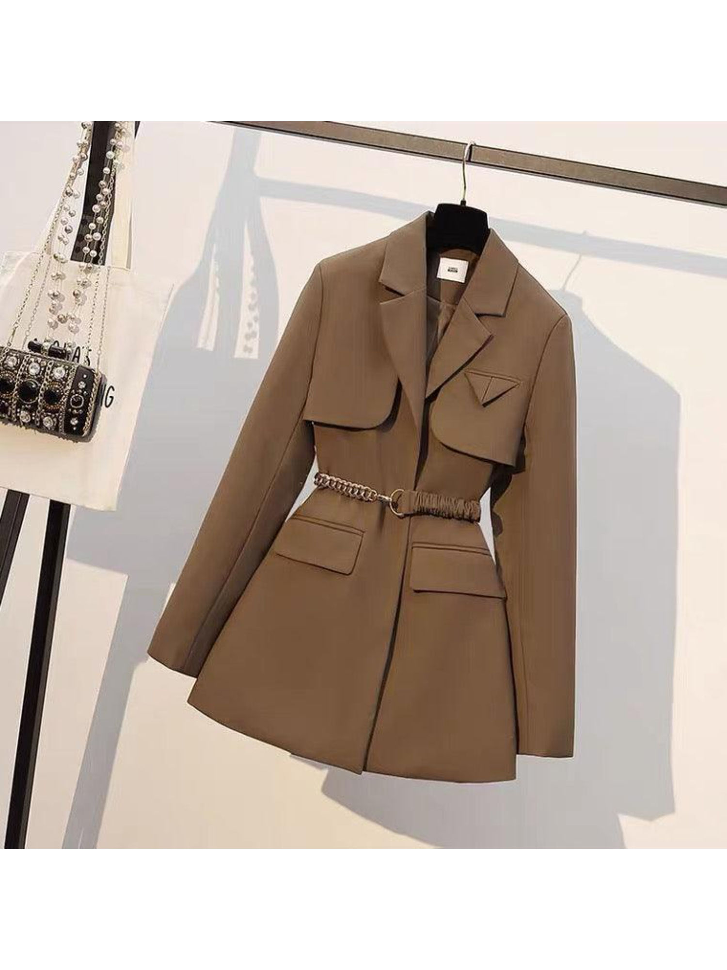 Women Brown Lelia Trench Coat-picture-17