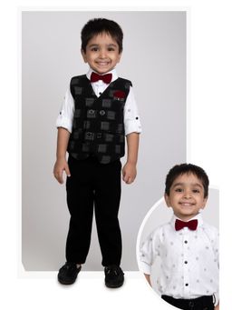 Little Collars - Black Shirt and Trouser with Jacket (Set of 5)