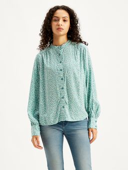 Levi's - Womens Printed Turquoise Top