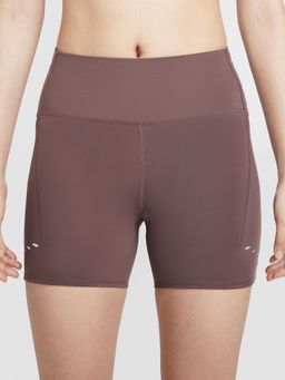 Nike - Swift Women Purple High-Waisted 4 Tight Running Shorts