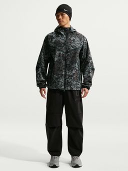 Nike - Men Grey Full-Zip Windrunner Hoodie